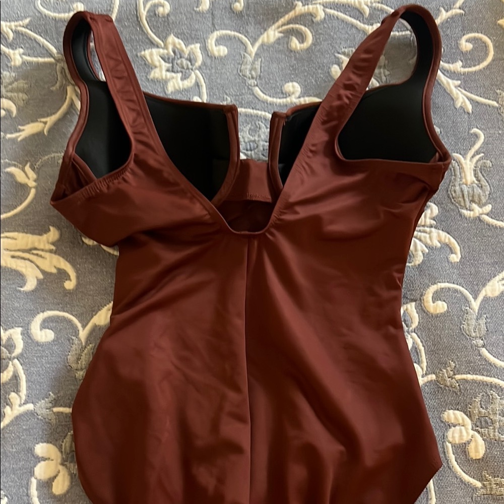Miraclesuit Women's One Piece in Deep Brown - Picture 5 of 7